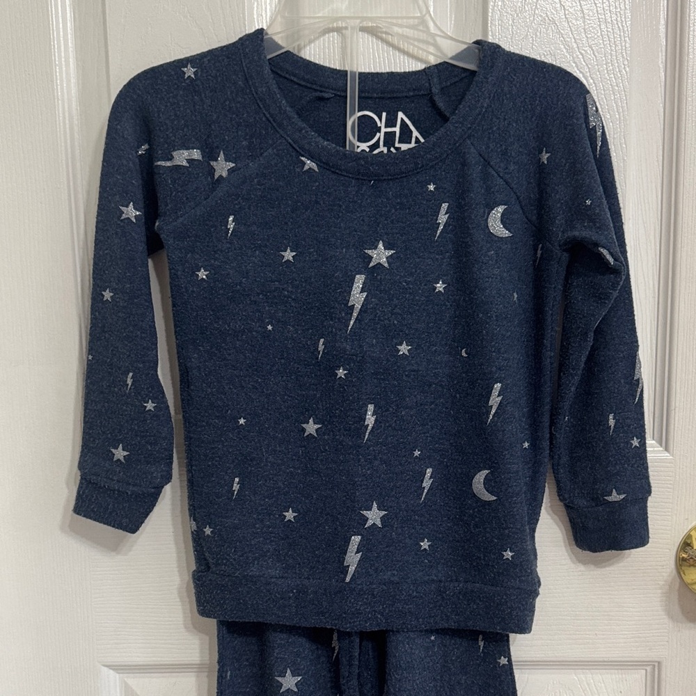 Chaser Midnight Blue Celestial Pajama Set